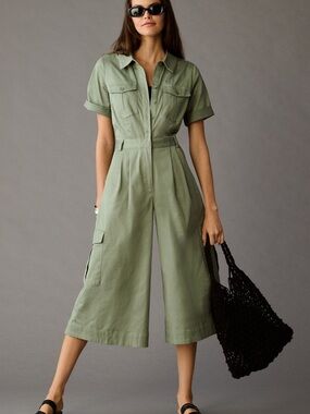 Anthropologie Sage Green Jumpsuit